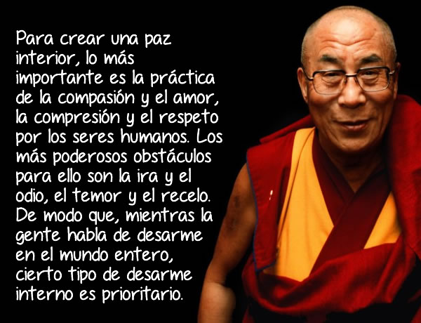 Mensajes del Dalai Lama para aprender en la vida.