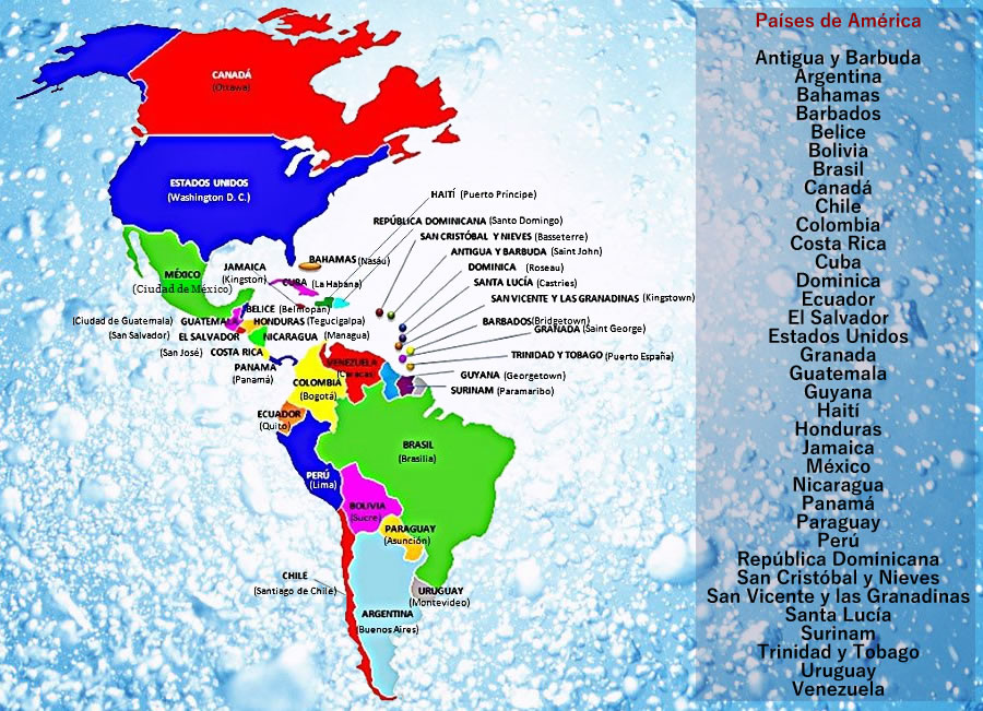 ¿Cuantos países hay en América?