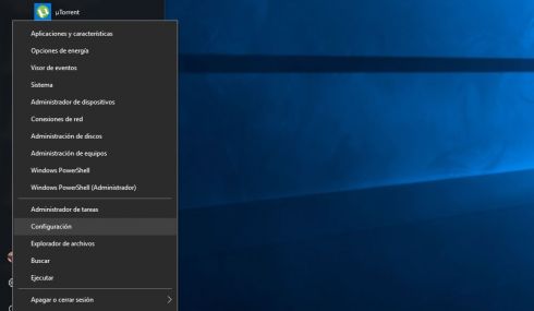 Panel de Control en Windows 10