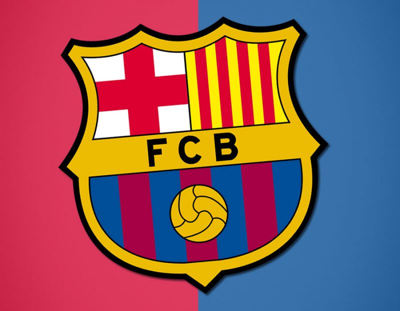 Escudo FC Barcelona con fondo