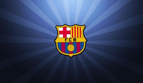 Escudo FC Barcelona con rayos