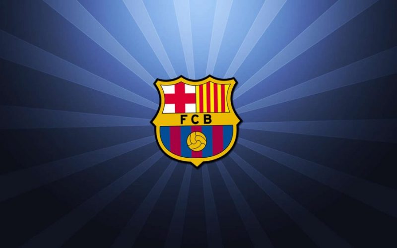 Escudo FC Barcelona con rayos