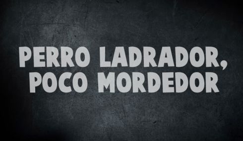 Perro ladrador, poco mordedor