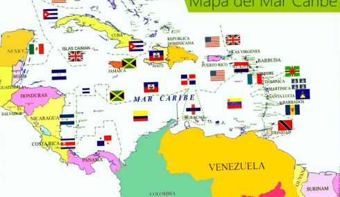 Mapa del Caribe