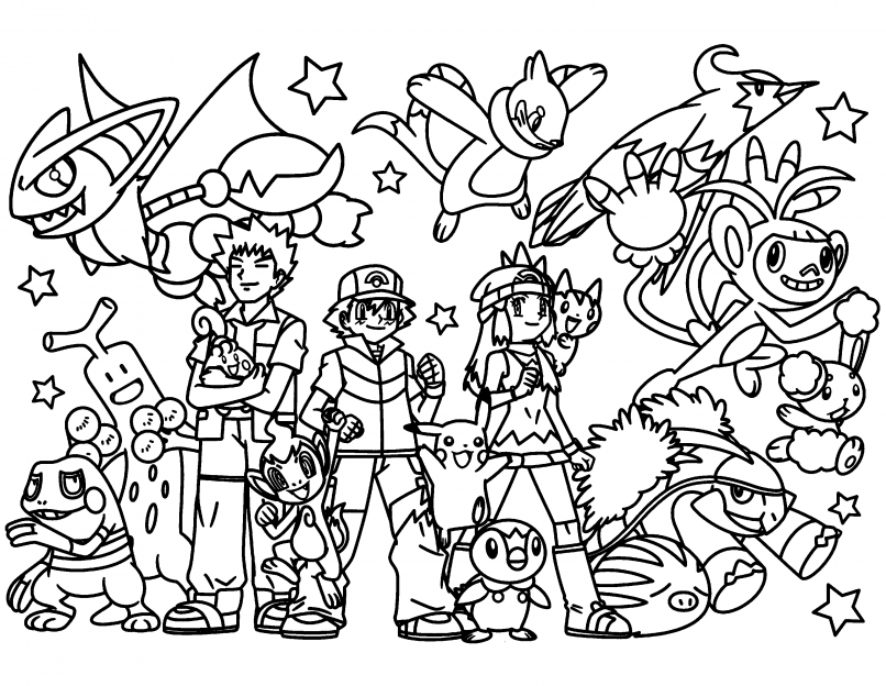 Dibujos de Pokémon para pintar