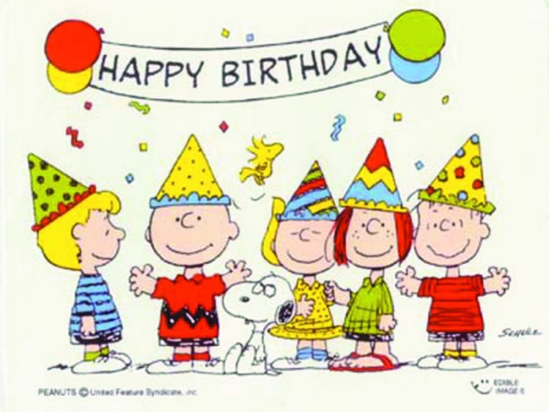 Feliz cumpleaños con Snoopy