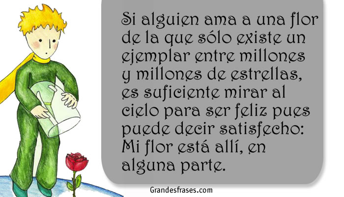 Frase del El Principito